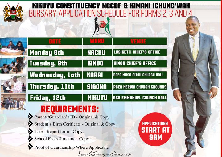 Announcement for 2024 NG-CDF Bursary Applications
